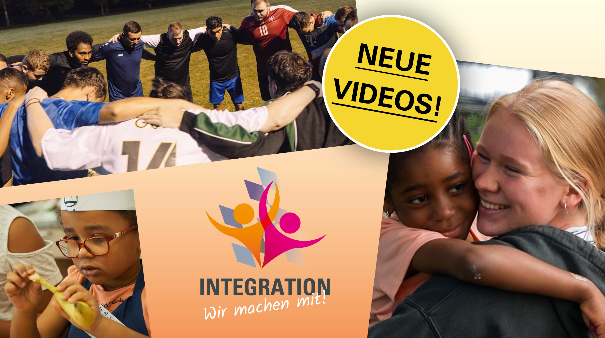 Hinweis auf neue Videos der Serie "Integration - Wir machen mit!"