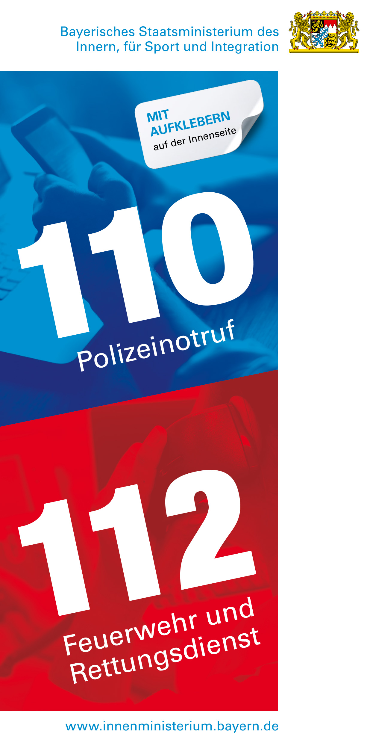 Cover "110 Polizeinotruf, 112 Feuerwehr und Rettungsdienst"