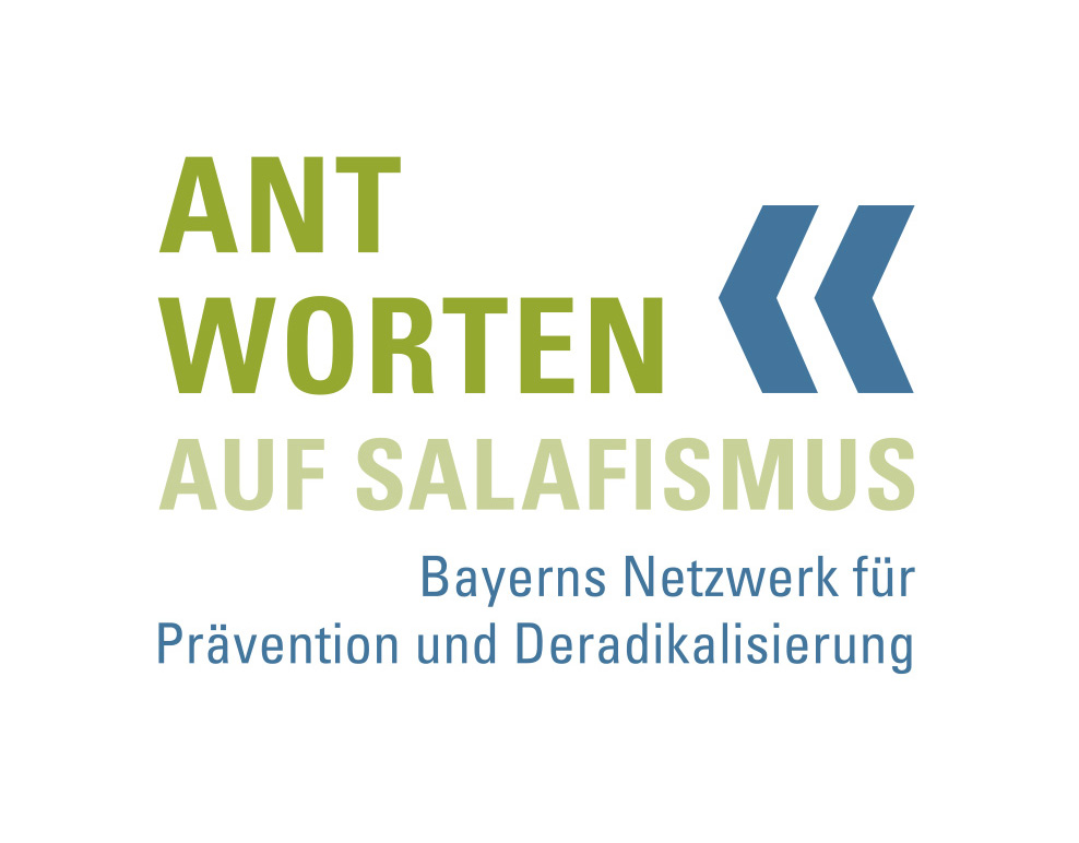 Logo "Antworten auf Salafismus. Bayerisches Netzwerk für Prävention und Deradikalisierung gegen Salafismus"